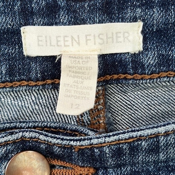 Eileen Fisher Light Wash Skinny Jeans Size 12 - Picture 4 of 9